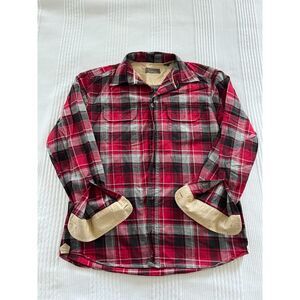 Men's J.L. Powell Red Flannel Shirt - Large - Like New